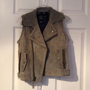 American Eagle suede vest.